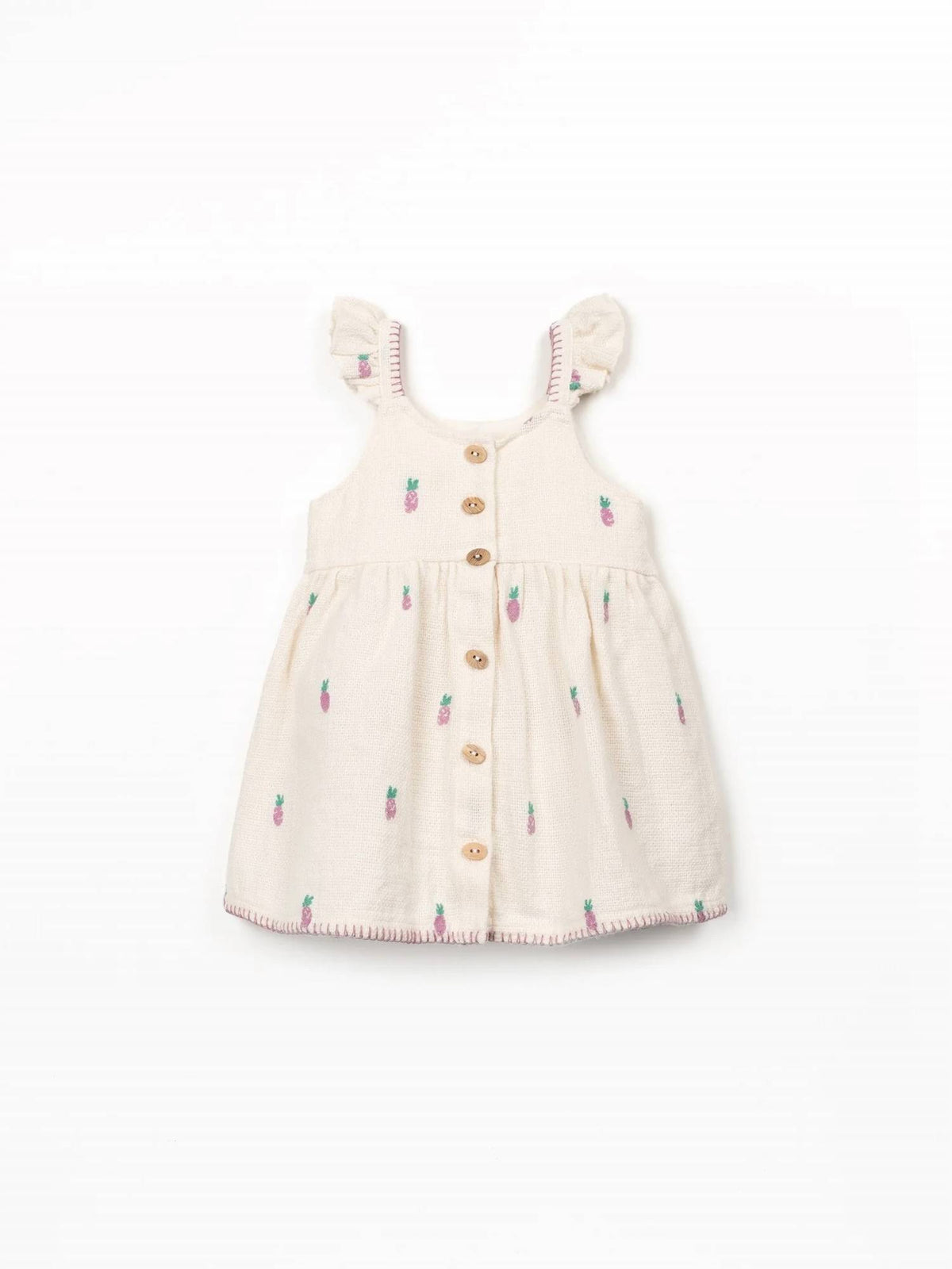 Girls Pineapple Ruffle Dress