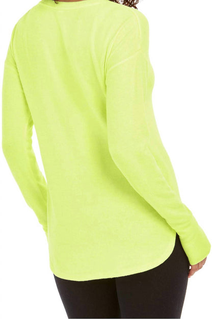 Activewear Heathered Long Sleeve Top