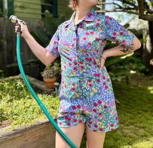 Nooworks - Super Bloom Shortalls Romper - Rack Hunt -