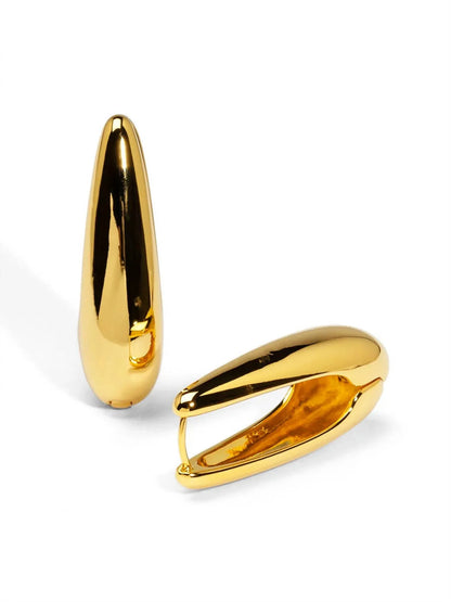 Rho - Women's Mega Teardrop Hoop Earring - Rack Hunt