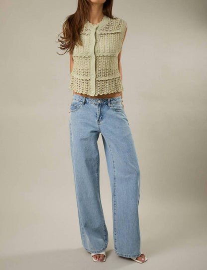 Sleeveless Knit Cardigan