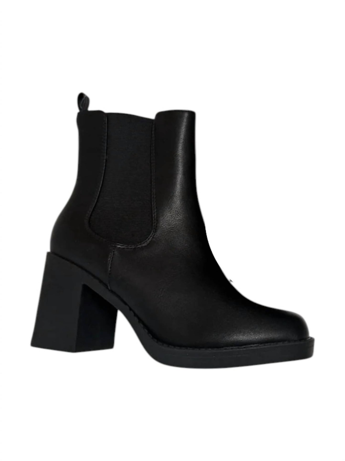 Women's Leather Brown Toe Bootie