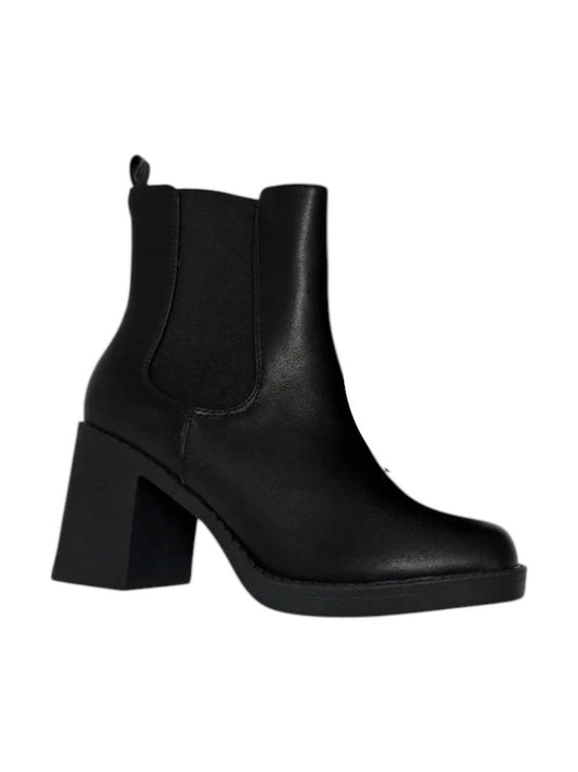 Women's Leather Brown Toe Bootie