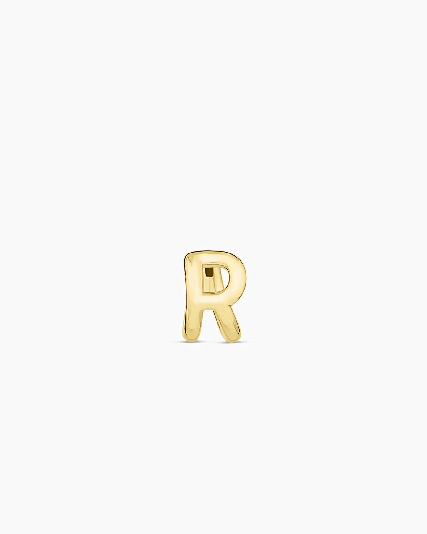 Women's Alphabet R Single Huggie