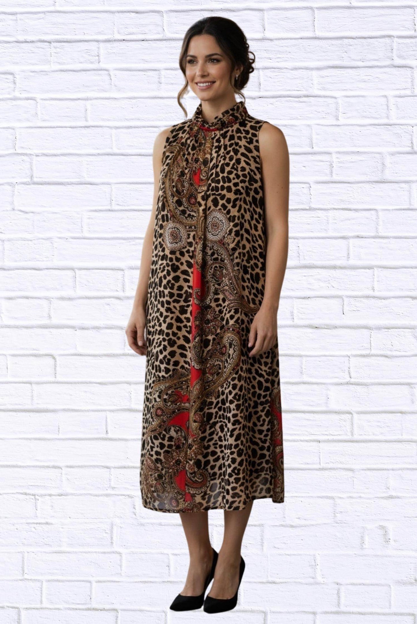 Diva USA - Print Sleeveless Maxi Dress - Rack Hunt -
