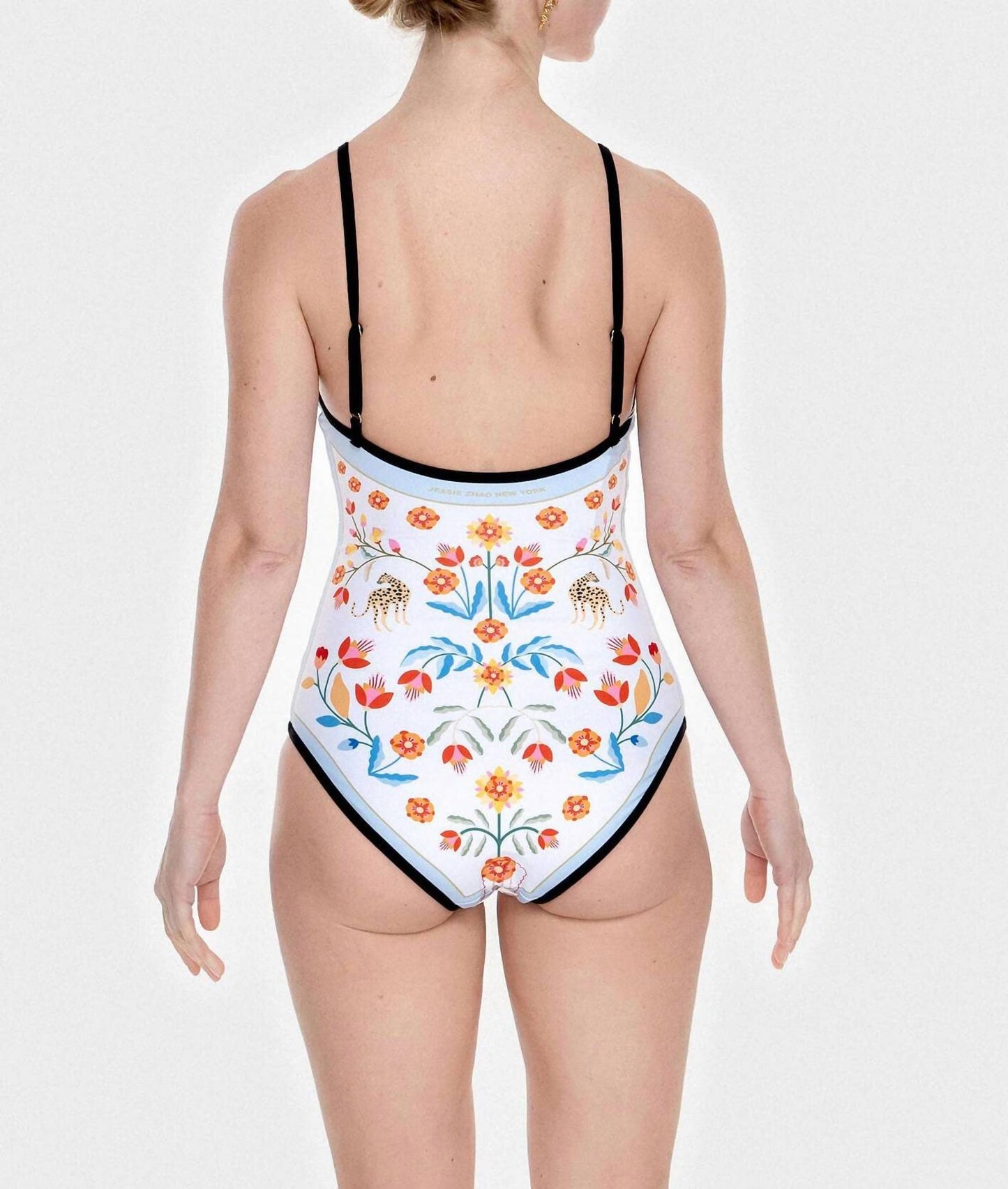 Night Imagination Reversible V-neck One-piece Swimsuit