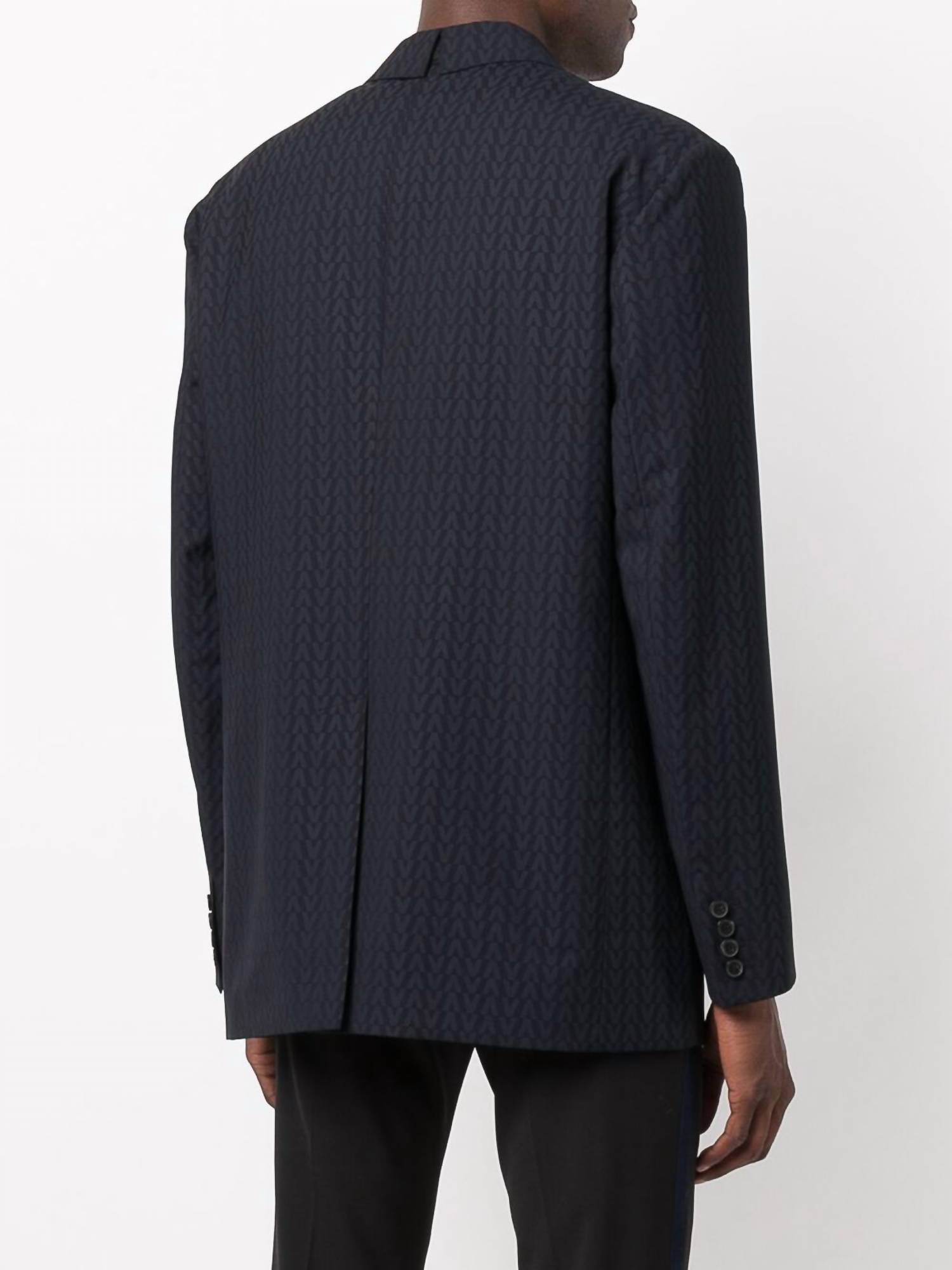 Valentino - Monogram Jacquard Wool Jacket - Rack Hunt