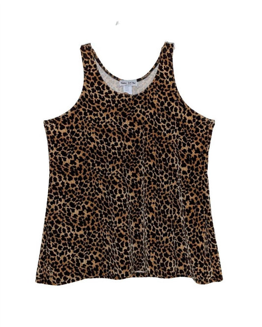 Shane Lee - Women's Leopard Suede Long Tank Top - Rack Hunt
