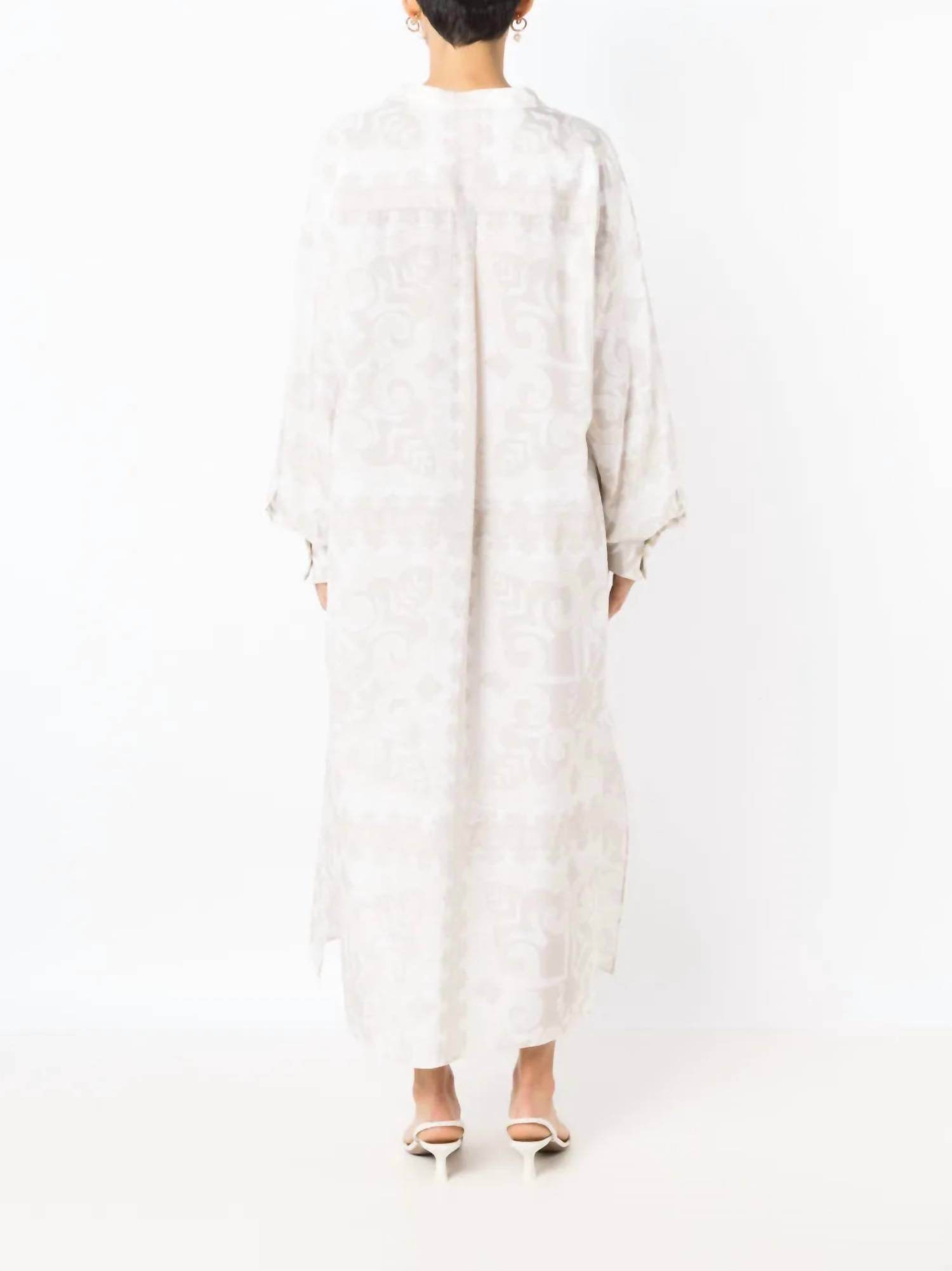 Valentino - Geometric Print Silk Cotton Dress - Rack Hunt