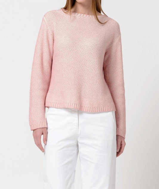 Patty Soffio Art Cashmere Crumble Crew Neck Sweater