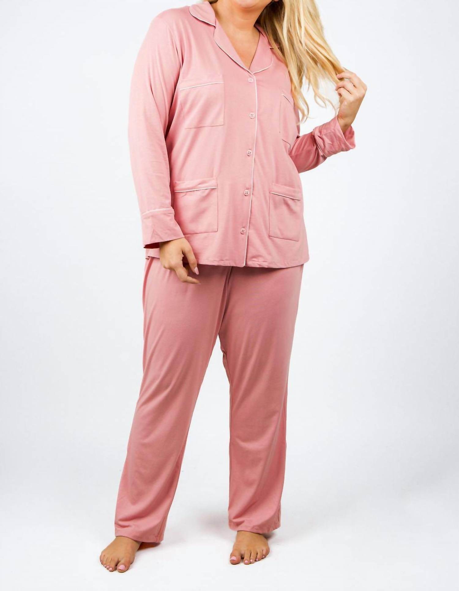ISAYES - Four Pocket Cotton Pajamas - Plus - Rack Hunt -