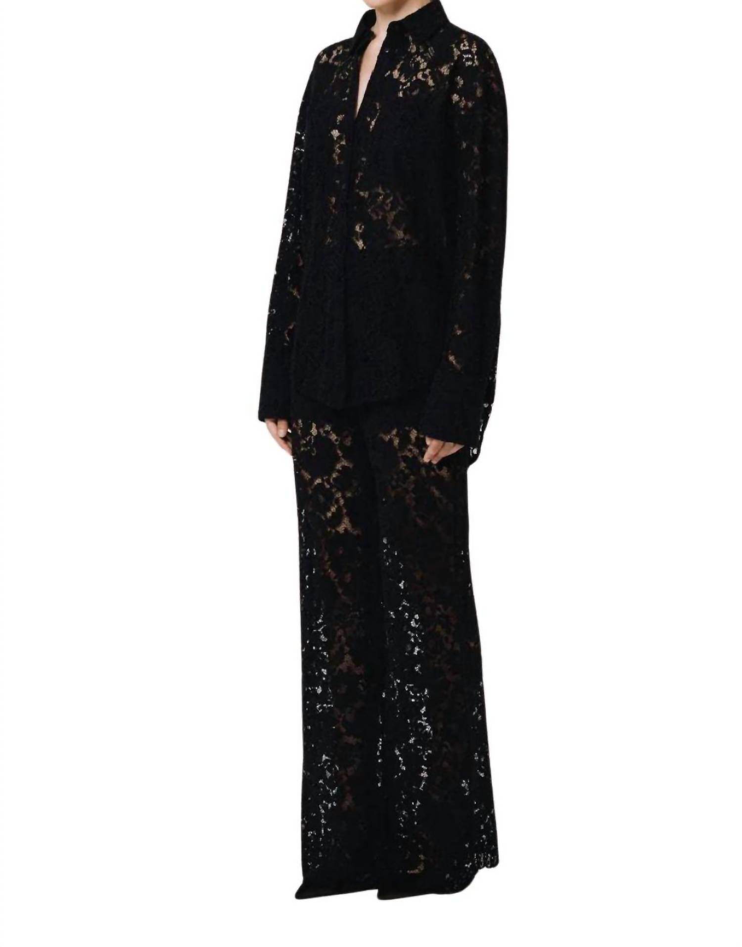 Sans Faff - London Lace Oversized Dress Shirt - Rack Hunt