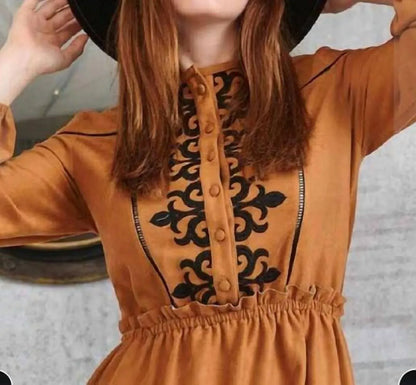 Lace - Embroidered Mini Dress - Rack Hunt