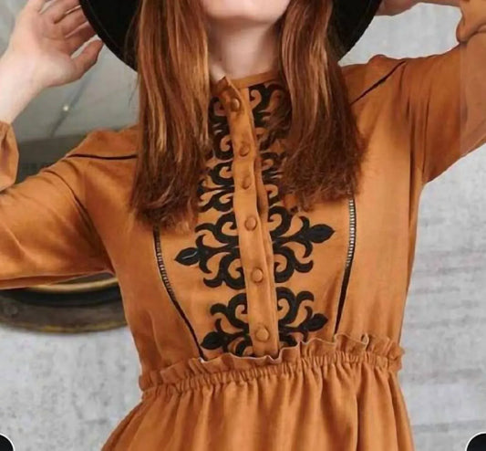 Lace - Embroidered Mini Dress - Rack Hunt