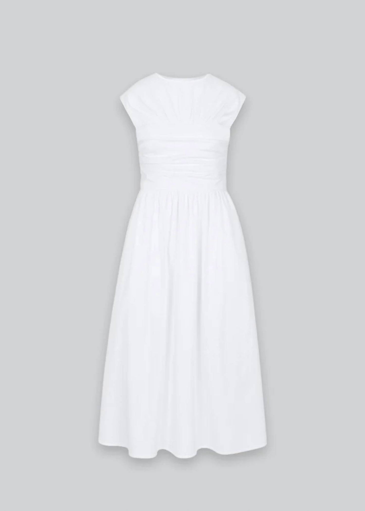 Women's Poplin Ruched Dress