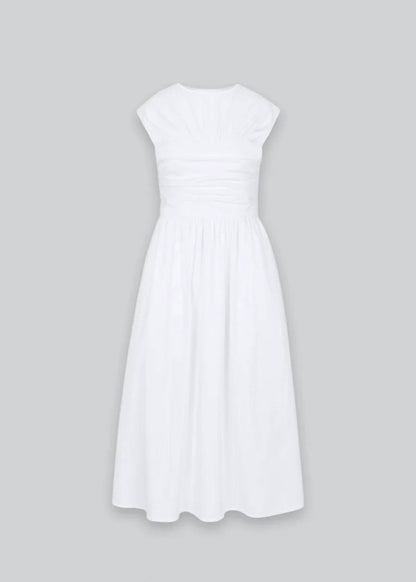 Women's Poplin Ruched Dress