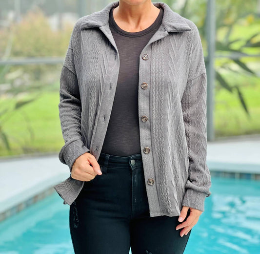 Tactile Textile Shacket