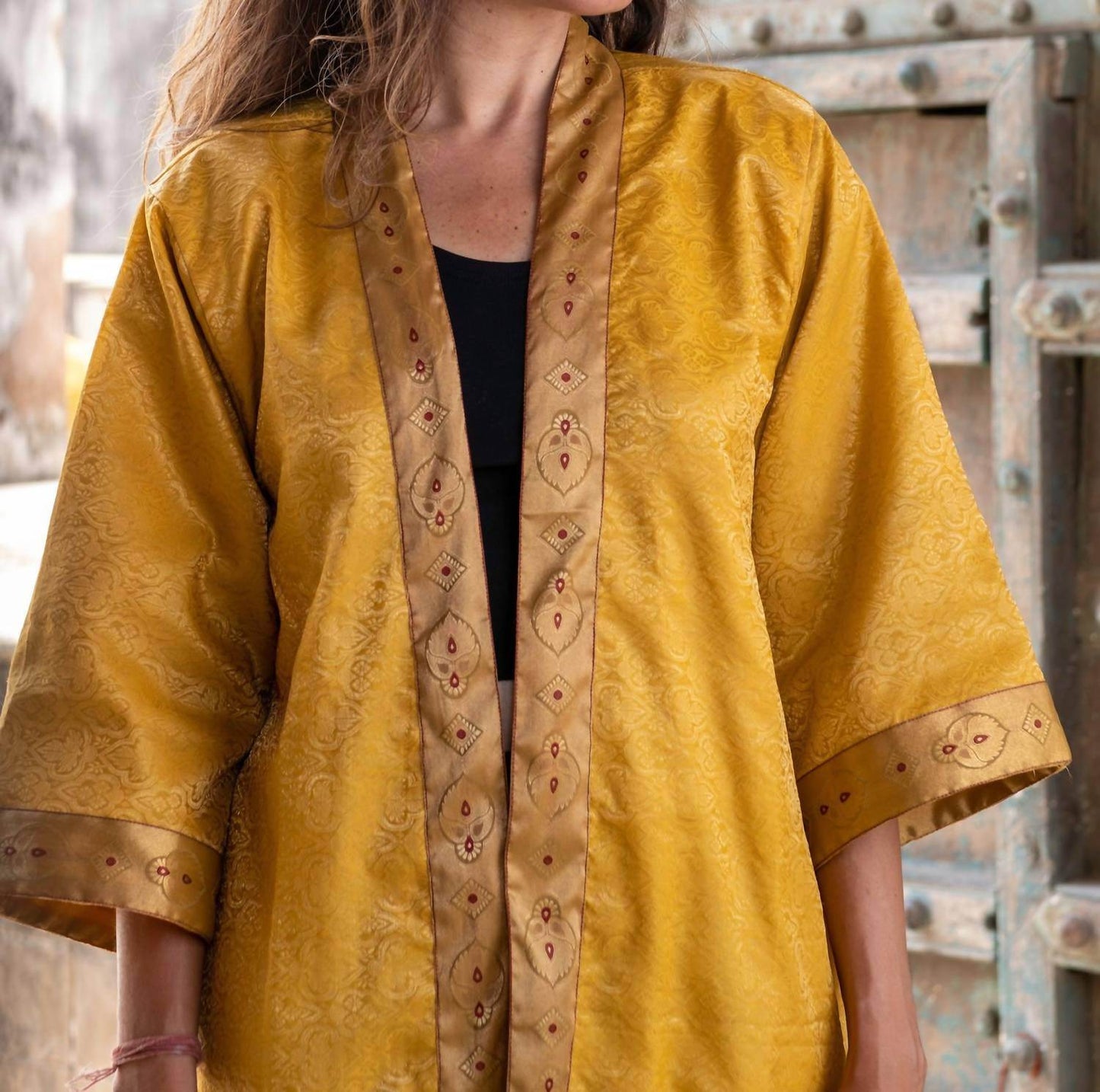 StandAwt - Silk Saree One Size Kimono - Rack Hunt -