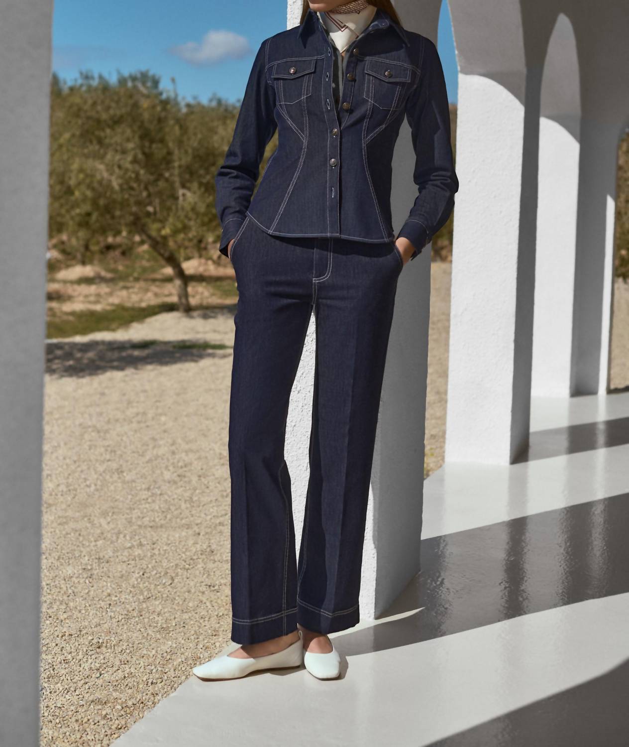 Henadea Denim Top