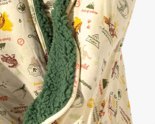 Kid's Jurassic Park Origins Bamboo Blanket