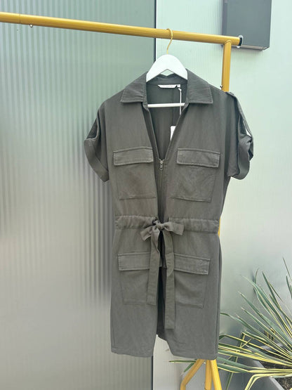 Women's Utility Cinched Waist Dress