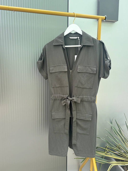Women's Utility Cinched Waist Dress