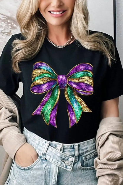 Cezanne - Mardi Gras Bow Tee - Rack Hunt