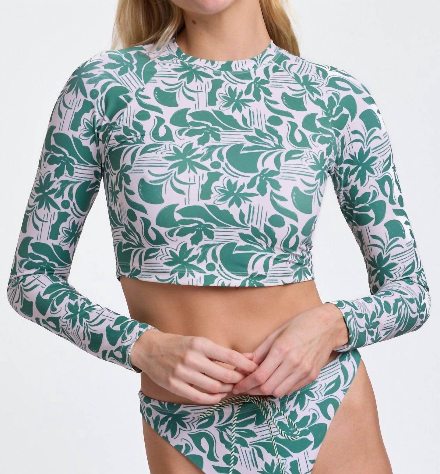 Jolyn - Moana Long Sleeved Crop Rashguard Top - Rack Hunt -