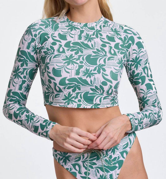 Jolyn - Moana Long Sleeved Crop Rashguard Top - Rack Hunt -