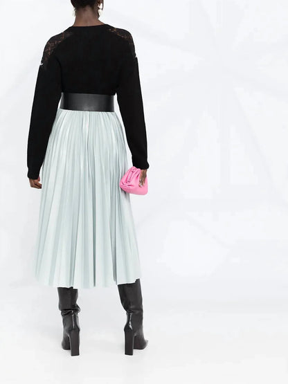 Valentino - Lace Embellished V-neck Jumper - lifestyle view - Rack Hunt