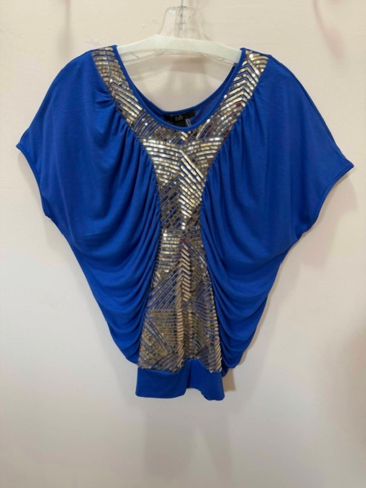 Women's Ruched And Sequin Top