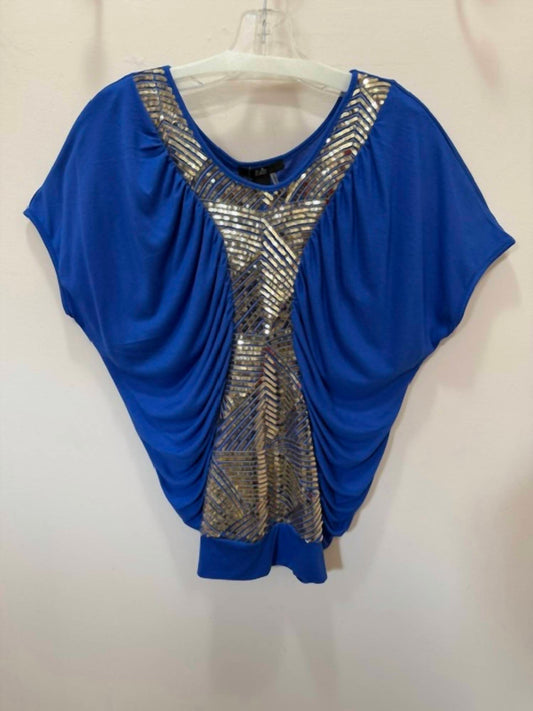 Women's Ruched And Sequin Top