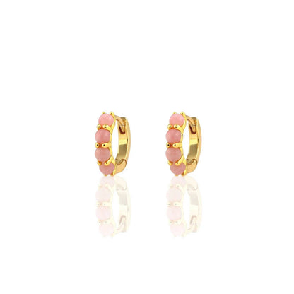 Women's Opal Huggie Hoop Earrings