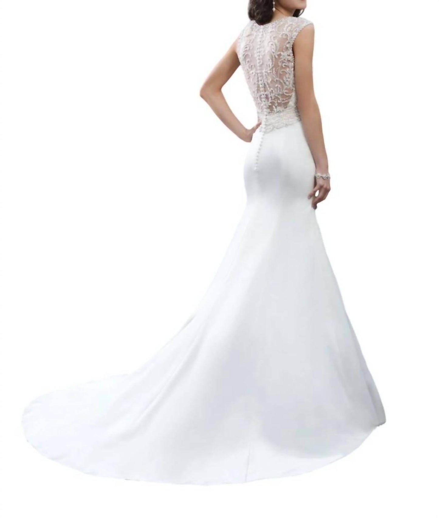 Justin Alexander - Satin Trumpet Dress - Rack Hunt -