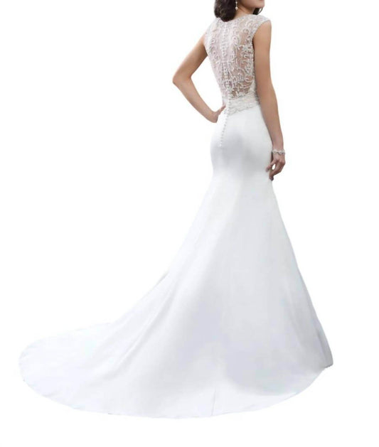 Justin Alexander - Satin Trumpet Dress - Rack Hunt -