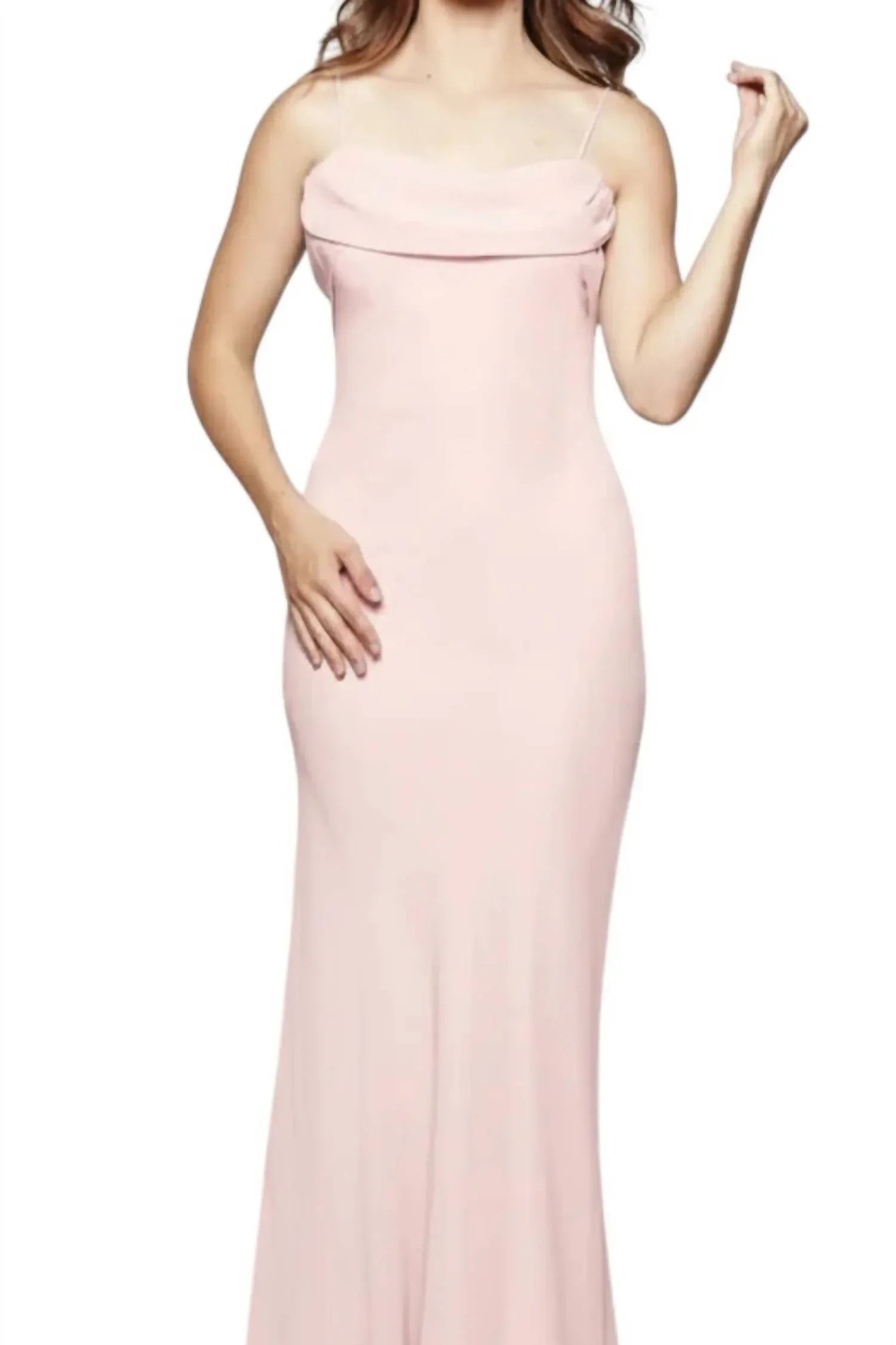 Milano Formals - Flowing Cowl Neck Muse Maxi Dress - Rack Hunt