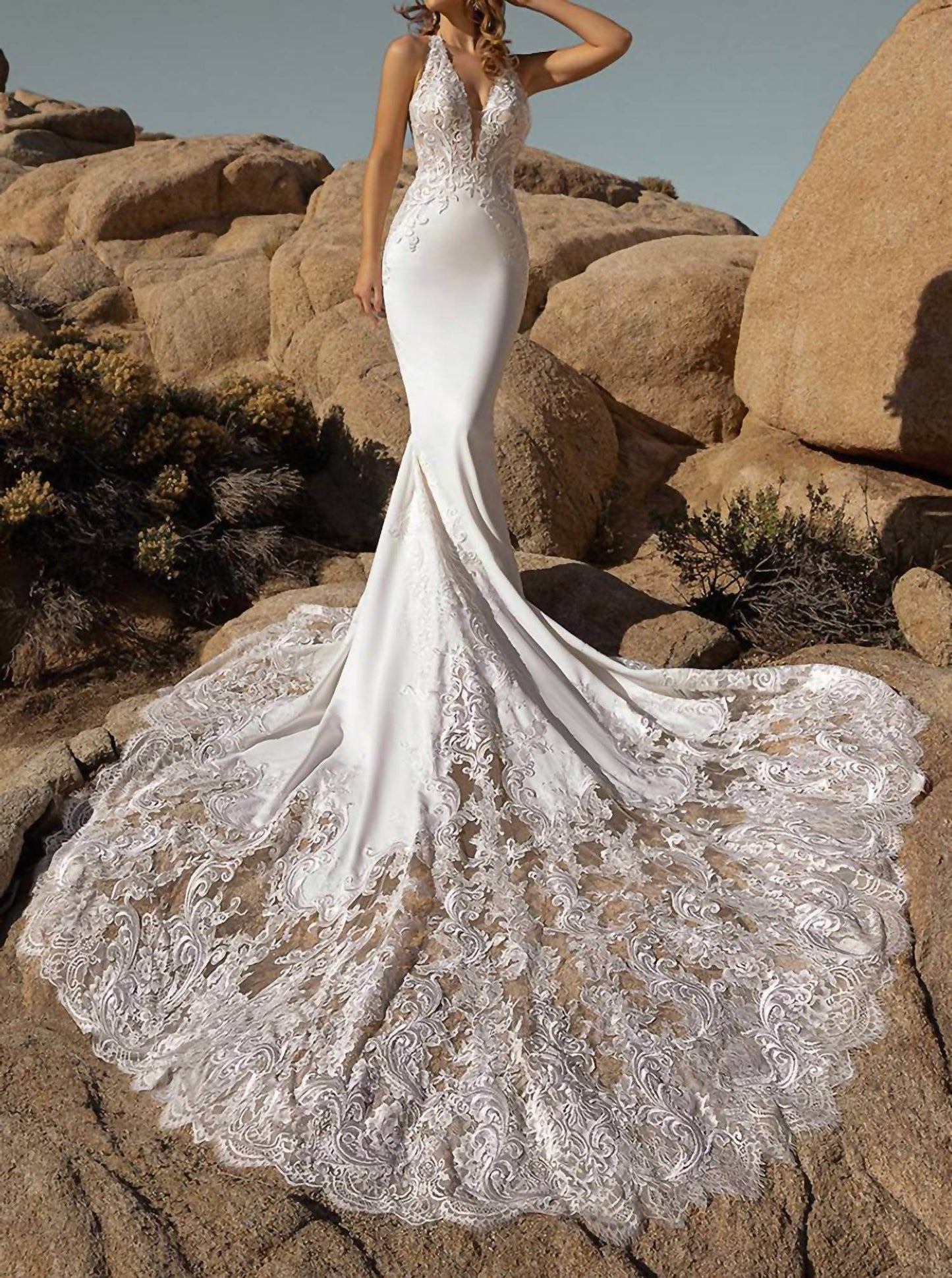 Ivoire by Kitty Chen - Azaria Lined Sheer Dress - Rack Hunt -