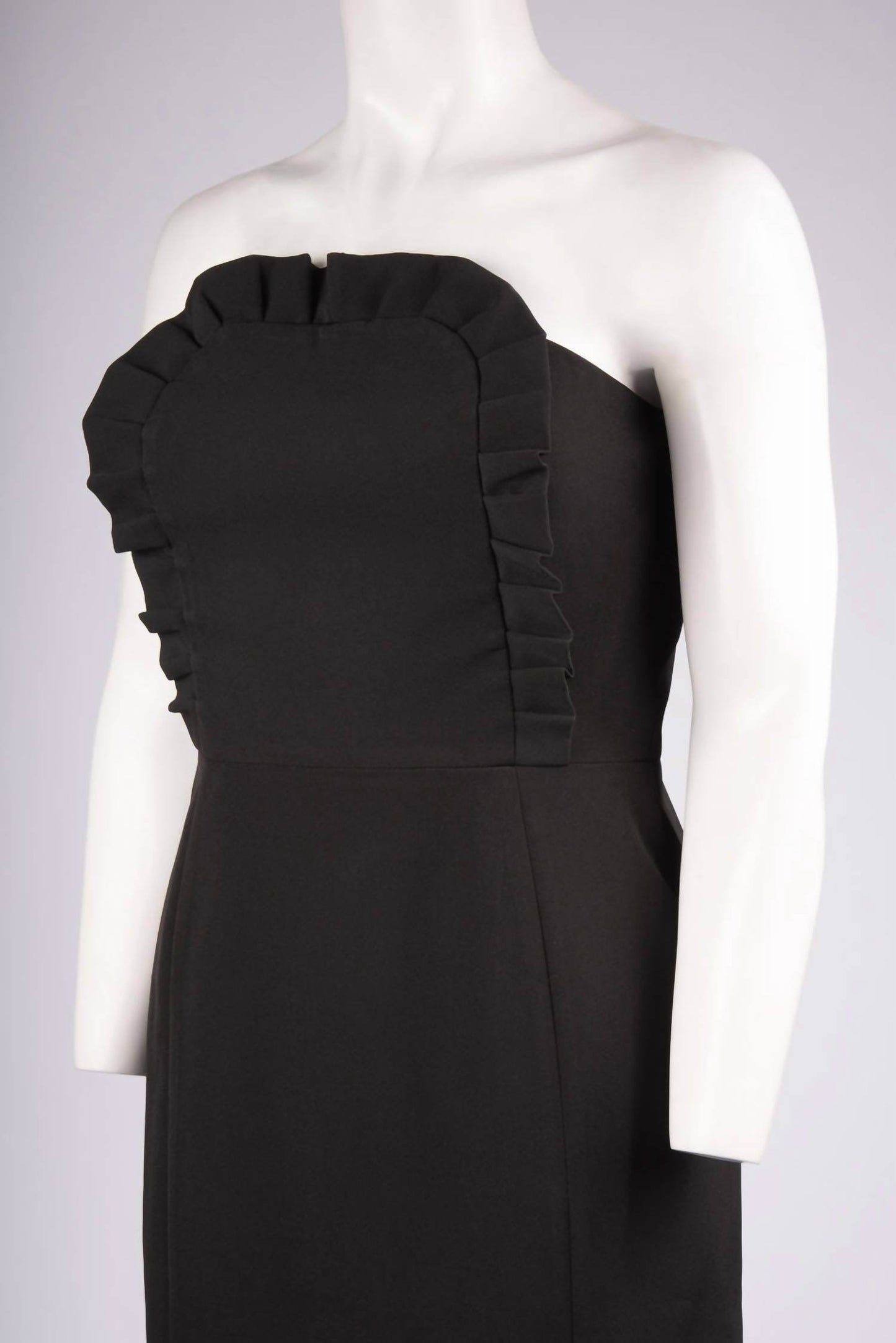 Clover and Sloane - Strapless Ruffle Apron Cocktail Dress - Rack Hunt