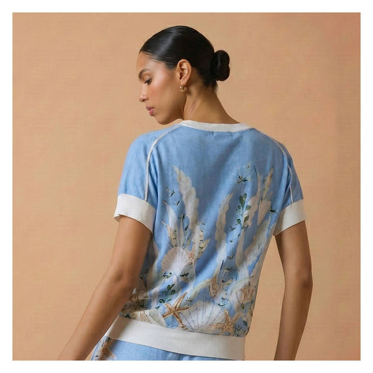 Aquarius Short Sleeve Top