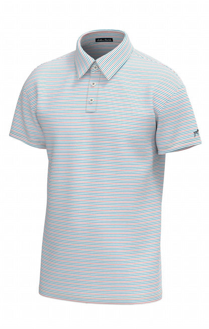 Men's Bayside Stripe Performance Polo