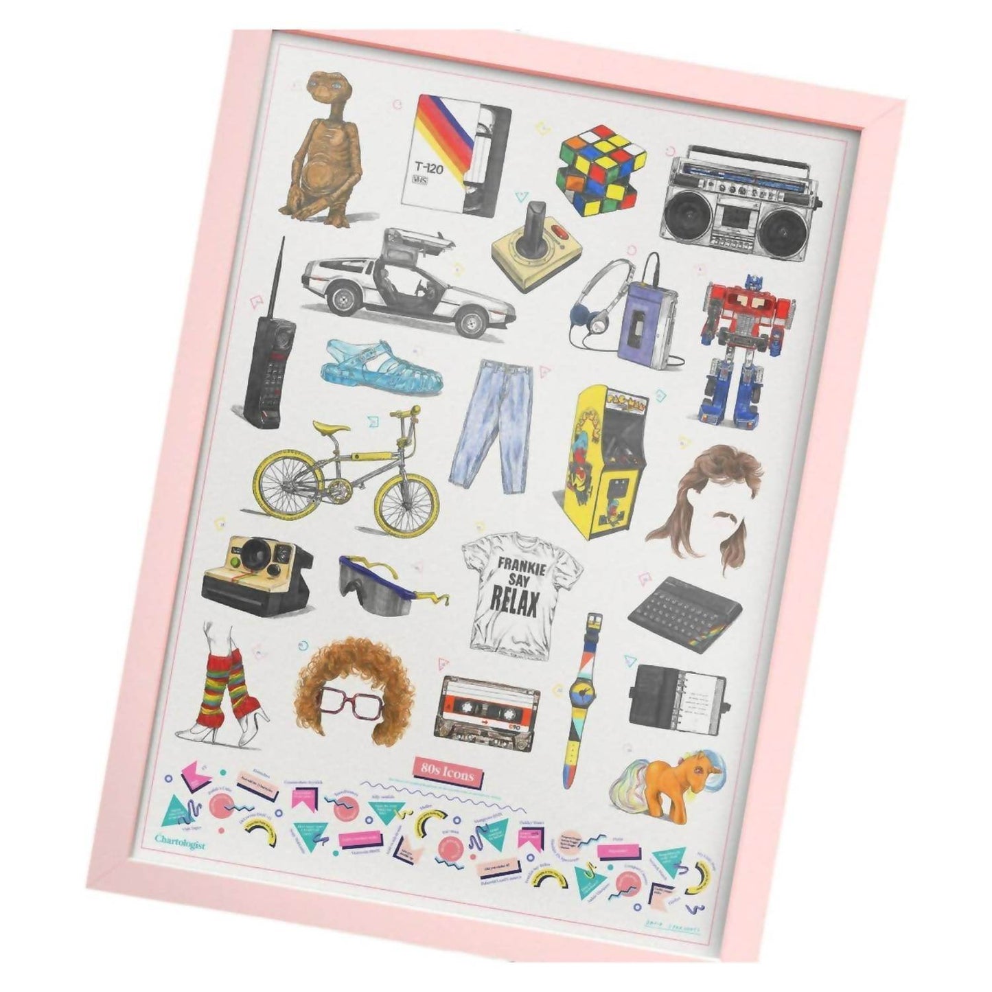 Suck UK - The Chartologist - 80's Icons - Rack Hunt -