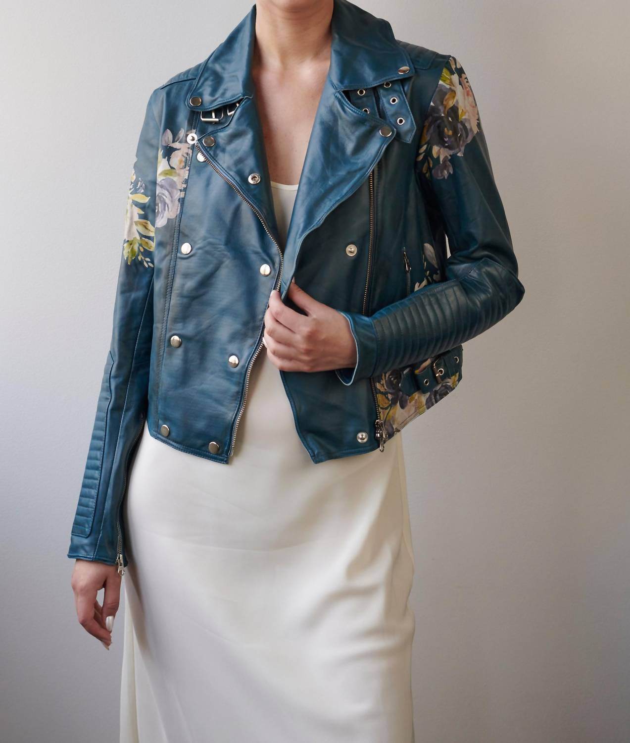 JKT NYC - Harley Floral Leather Jacket - Rack Hunt