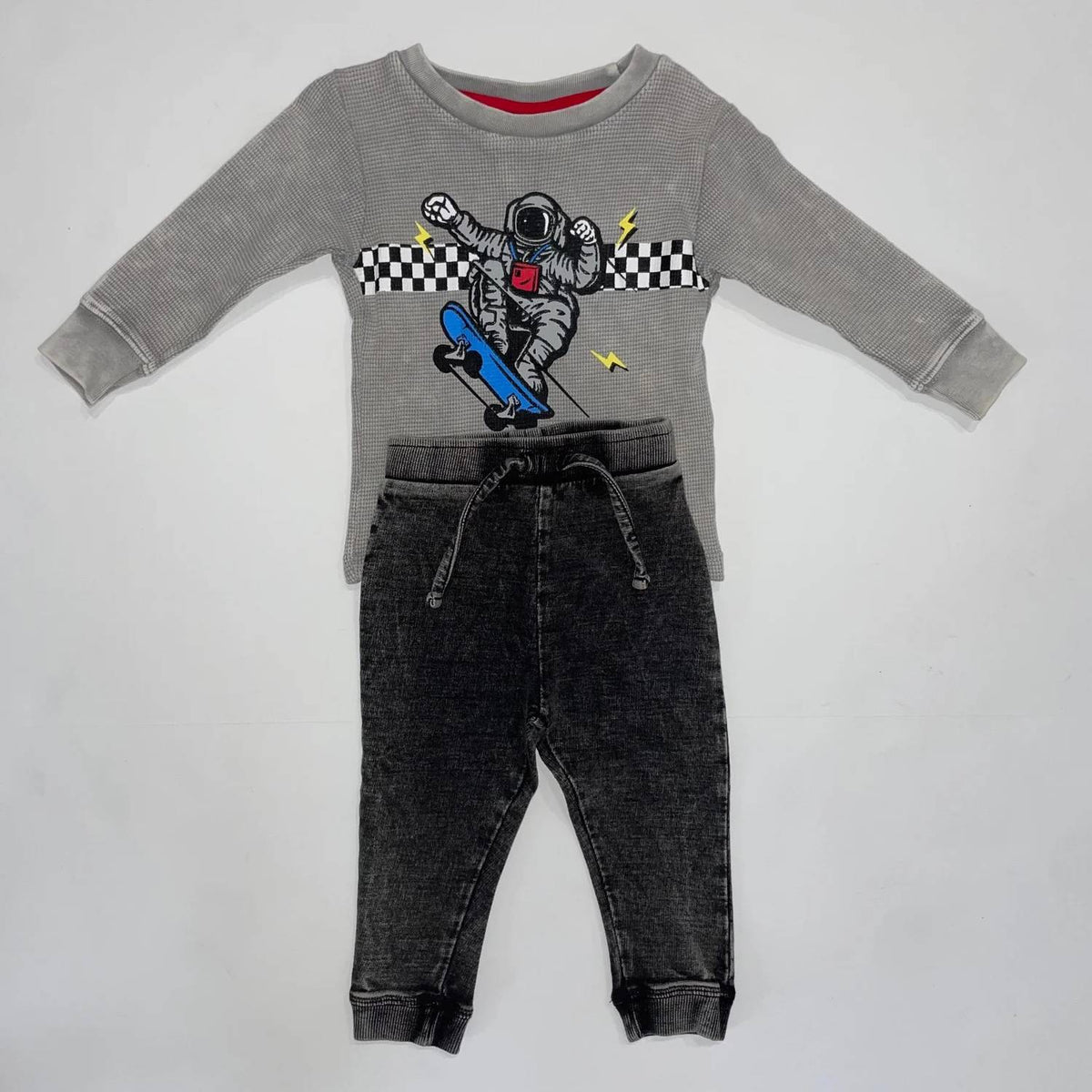 Kids' Skateboarding Astronaut Thermal Set