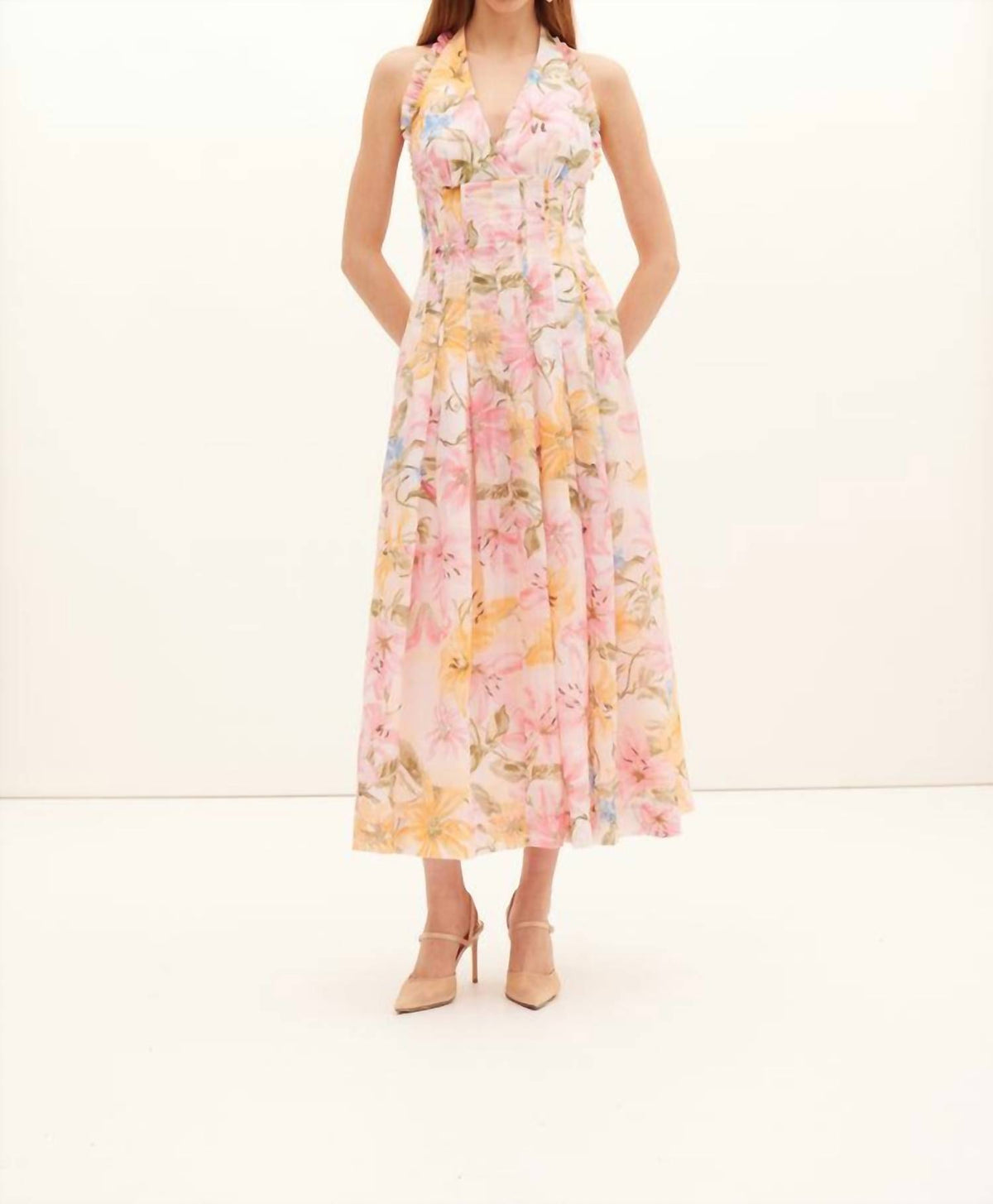Gladioli Halter Gown