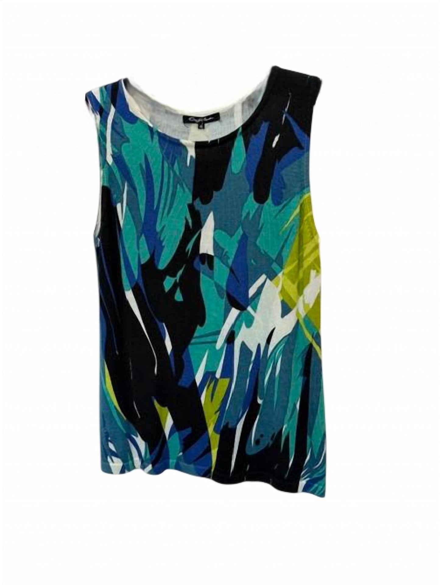 Women Printed Jewel Box Knit Tank Top