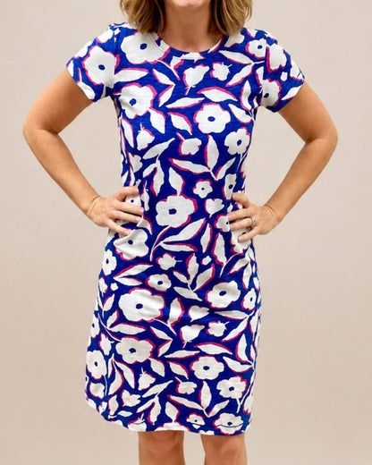 Crewneck Short Sleeve Shirt Dress