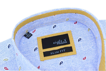 Tri-color Paisley Short Sleeve Shirt
