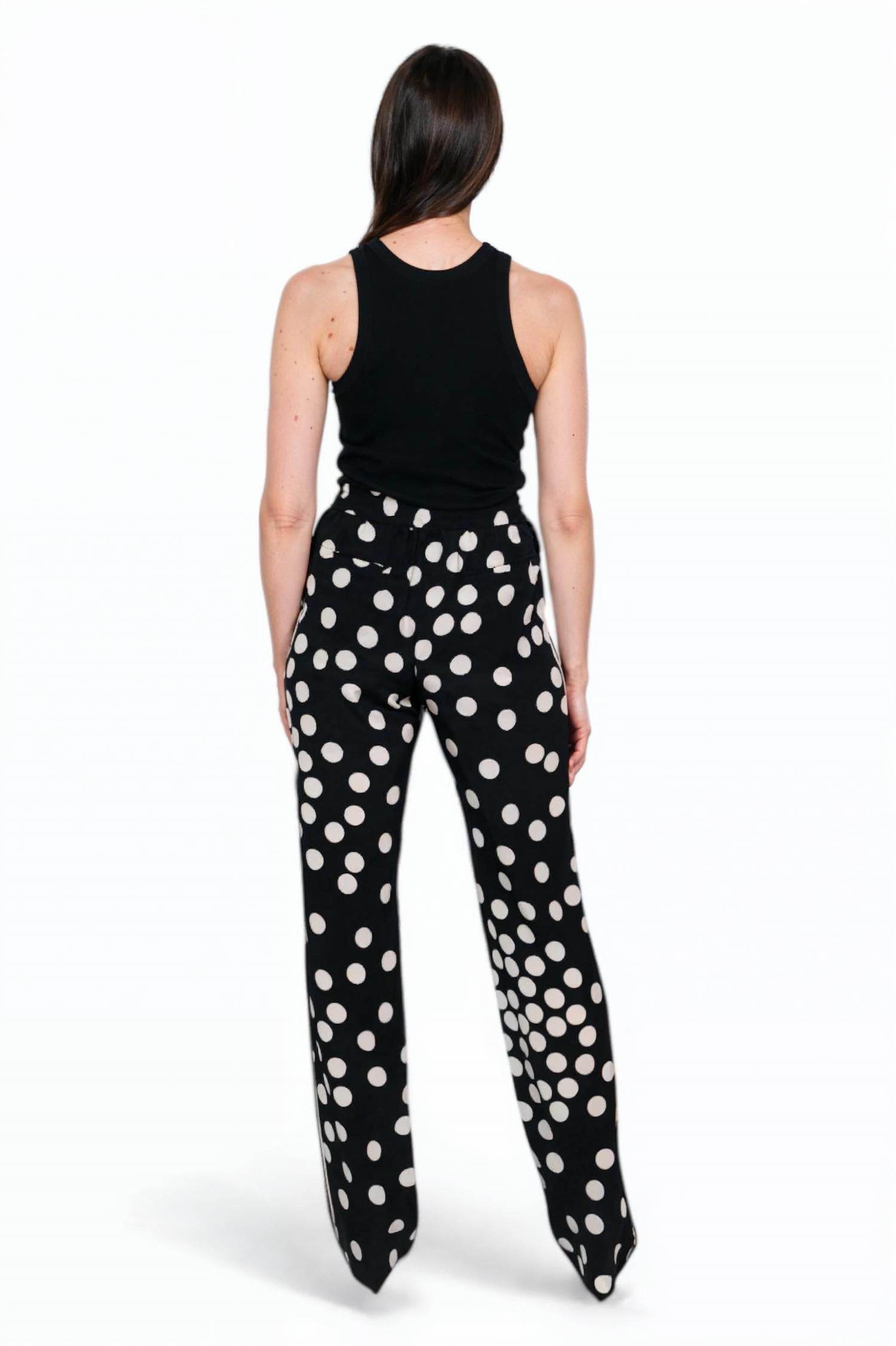Valentino - Polka Dot Silk Trousers - Rack Hunt