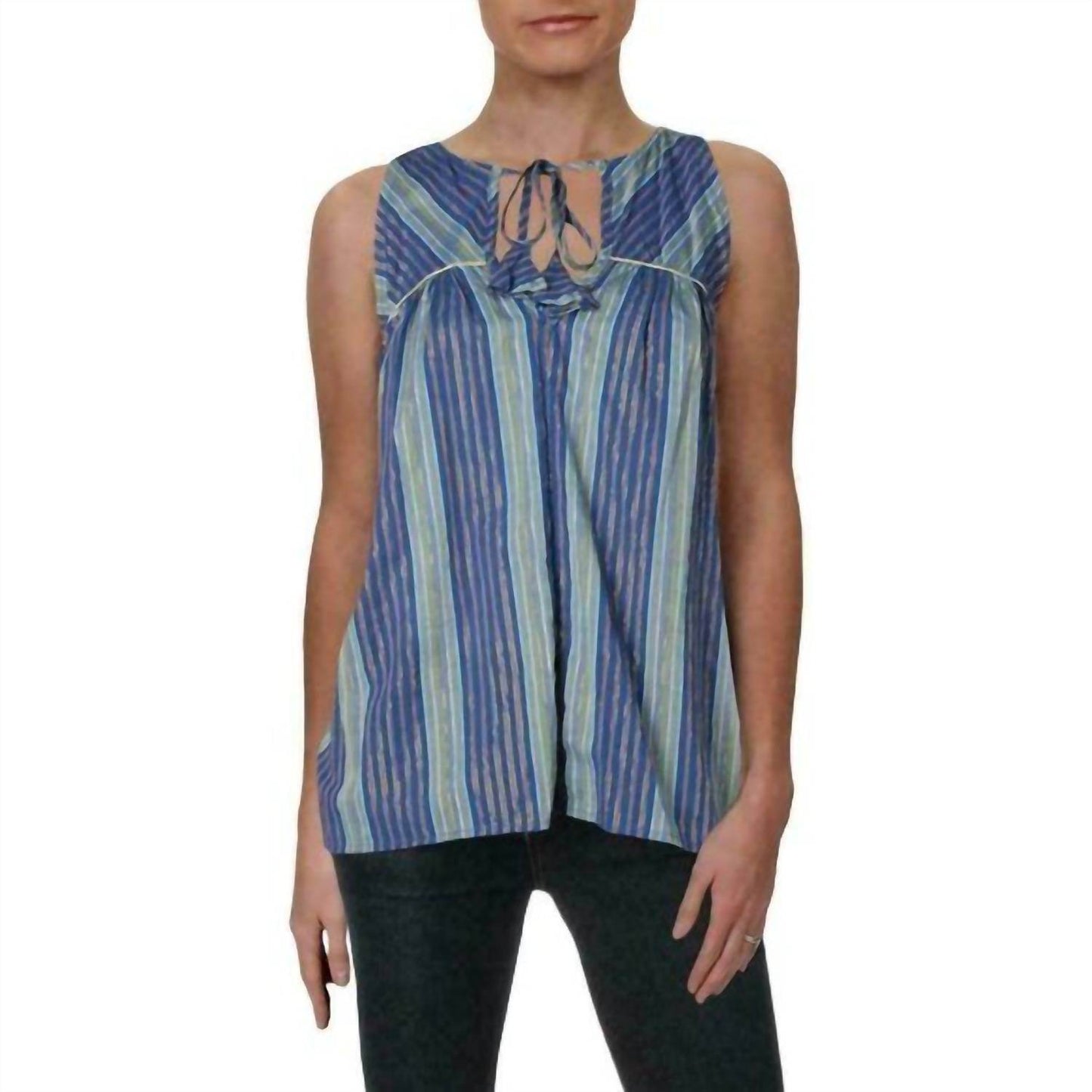 4our Dreamers - Stripe Boho Peasant Top - Rack Hunt -