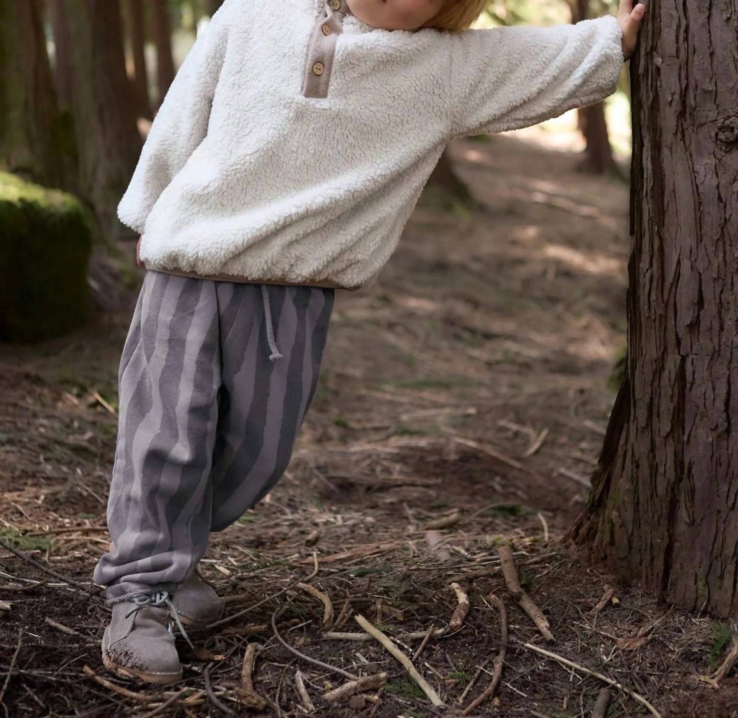 Kid's Striped Drawstring Sweatpant
